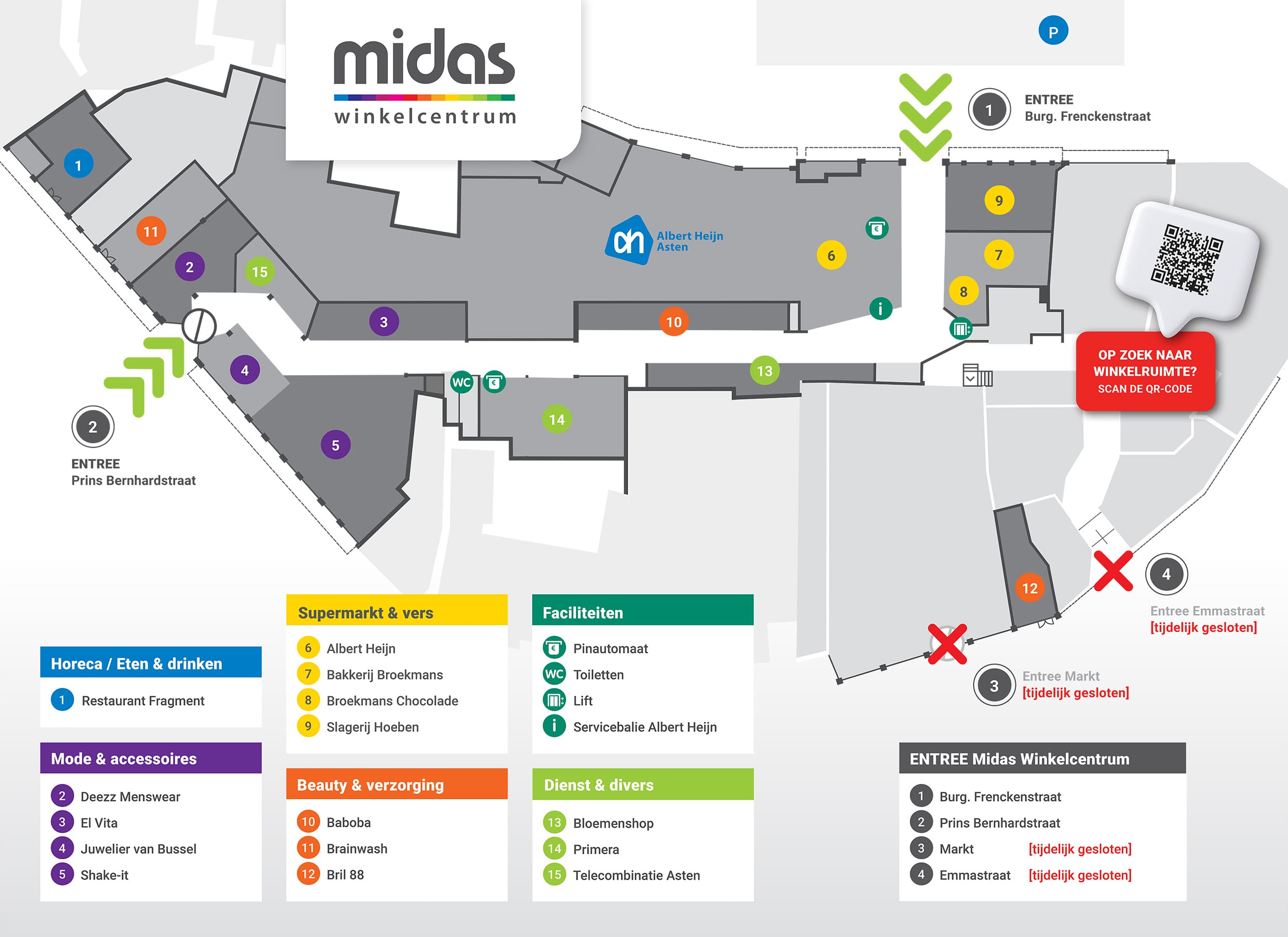 Midas plattegrond